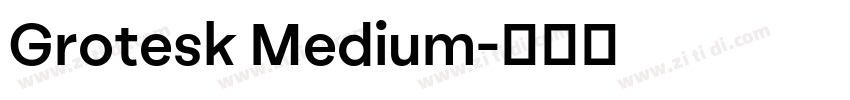 Grotesk Medium字体转换 Grotesk Medium字体转换
